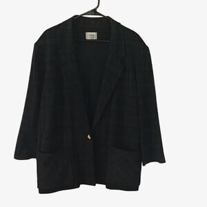 Vintage Cricket Lane Black Watch Plaid Blazer size 38
